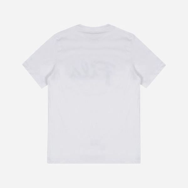 Fila Cursive Logo S/S Men's T-Shirts - White,NZ 815-62107